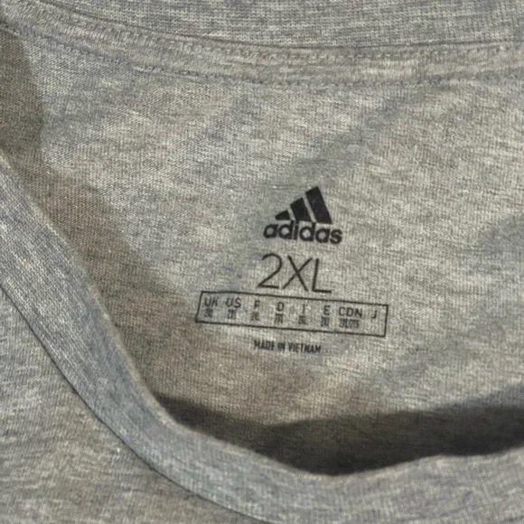 2XL‎ adidas Limited Men's Slept on Tee Basketball Medium Heather Gray Heather - Picture 7 of 8